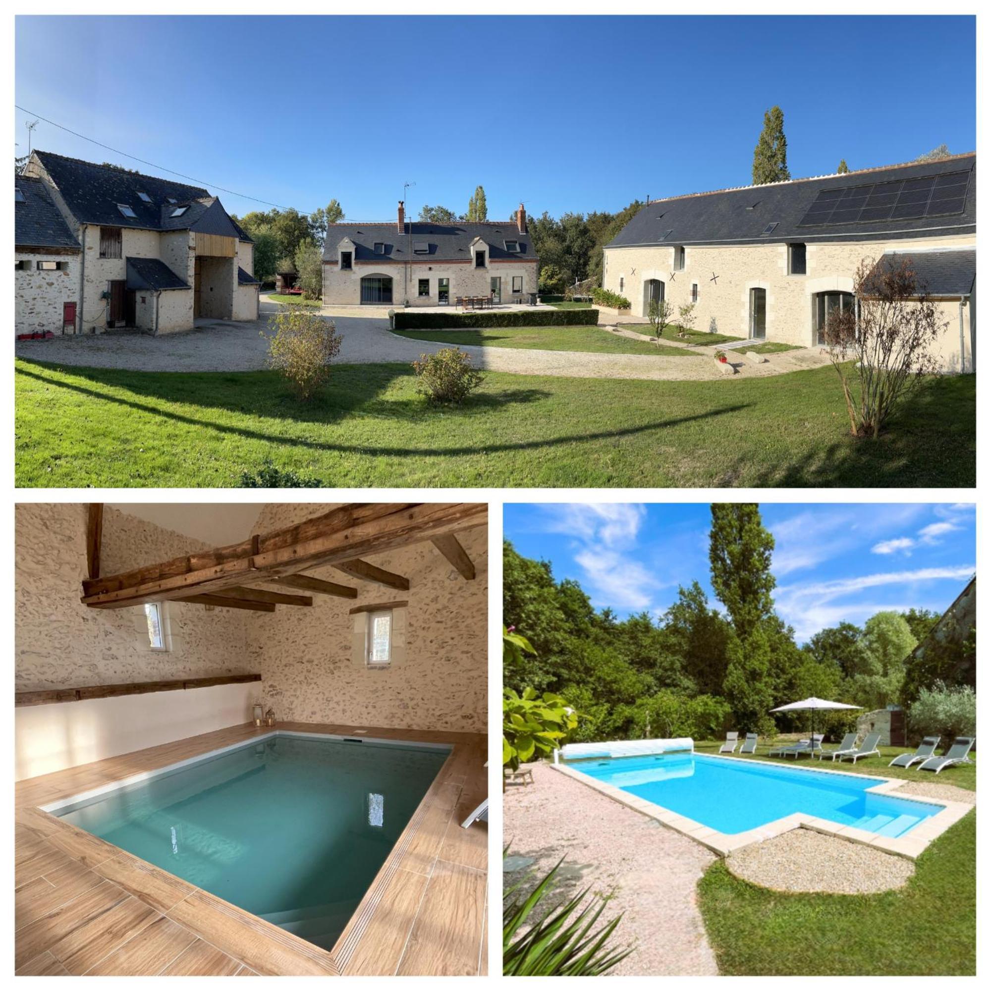 Les Gites De La Pellerie - 2 Piscines Interieur & Exterieur - Touraine - 3 Gites - Familial, Calme, Campagne Saint-Branchs Exteriér fotografie